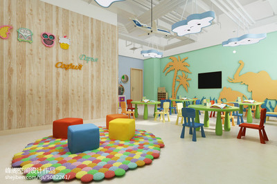 100萬(wàn)元打造700平米文化藝術(shù)空間 峰閣設(shè)計(jì)下的金啟航幼兒培訓(xùn)中心